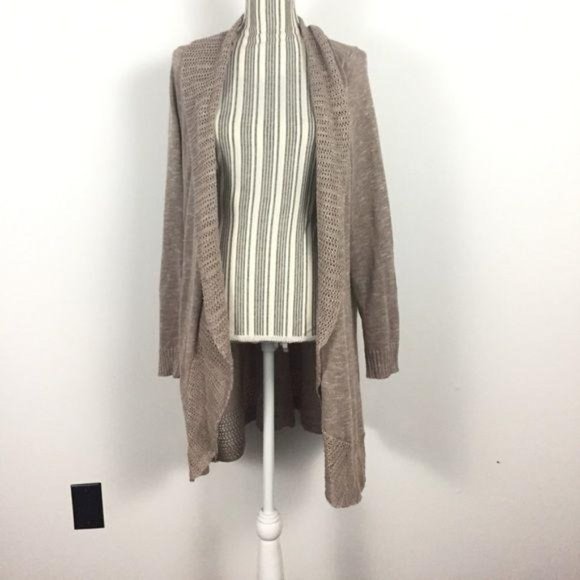 torrid Sweaters - Torrid size 4x tan knitted open front cardigan